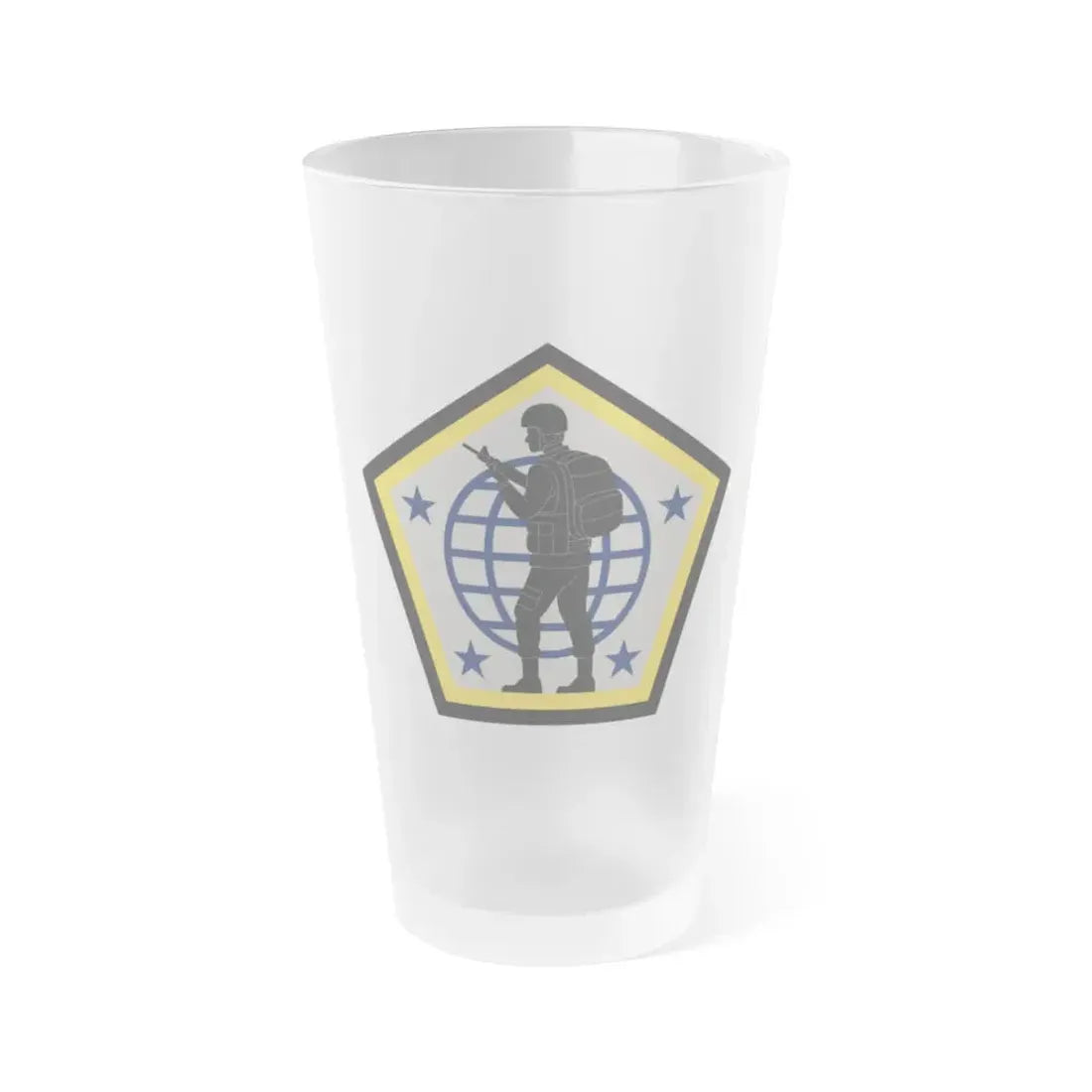 Human Resources Command (U.S. Army) Frosted Pint Glass 16oz Default Title - Go Mug Yourself