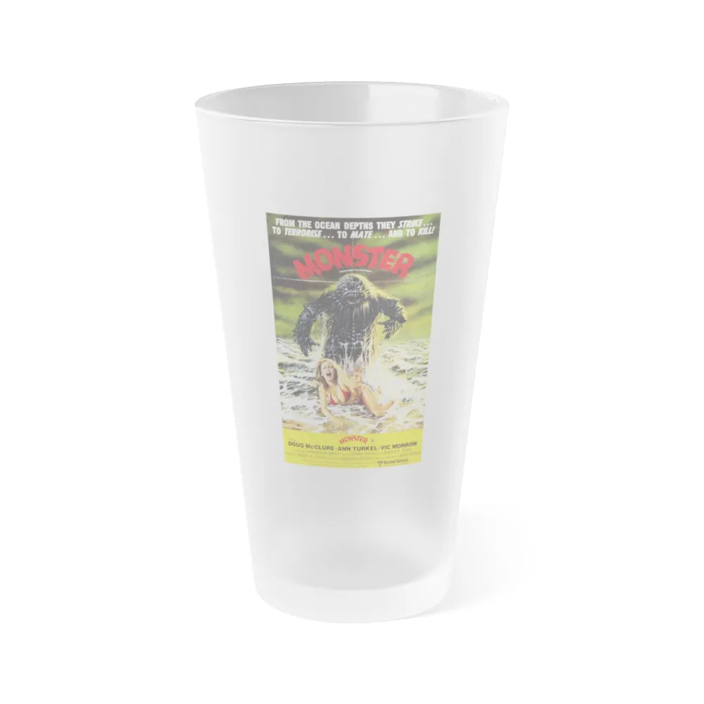 HUMANOIDS FROM THE DEEP (MONSTER) 1980 Movie Poster - Frosted Pint Glass 16oz-16oz-Frosted-Go Mug Yourself