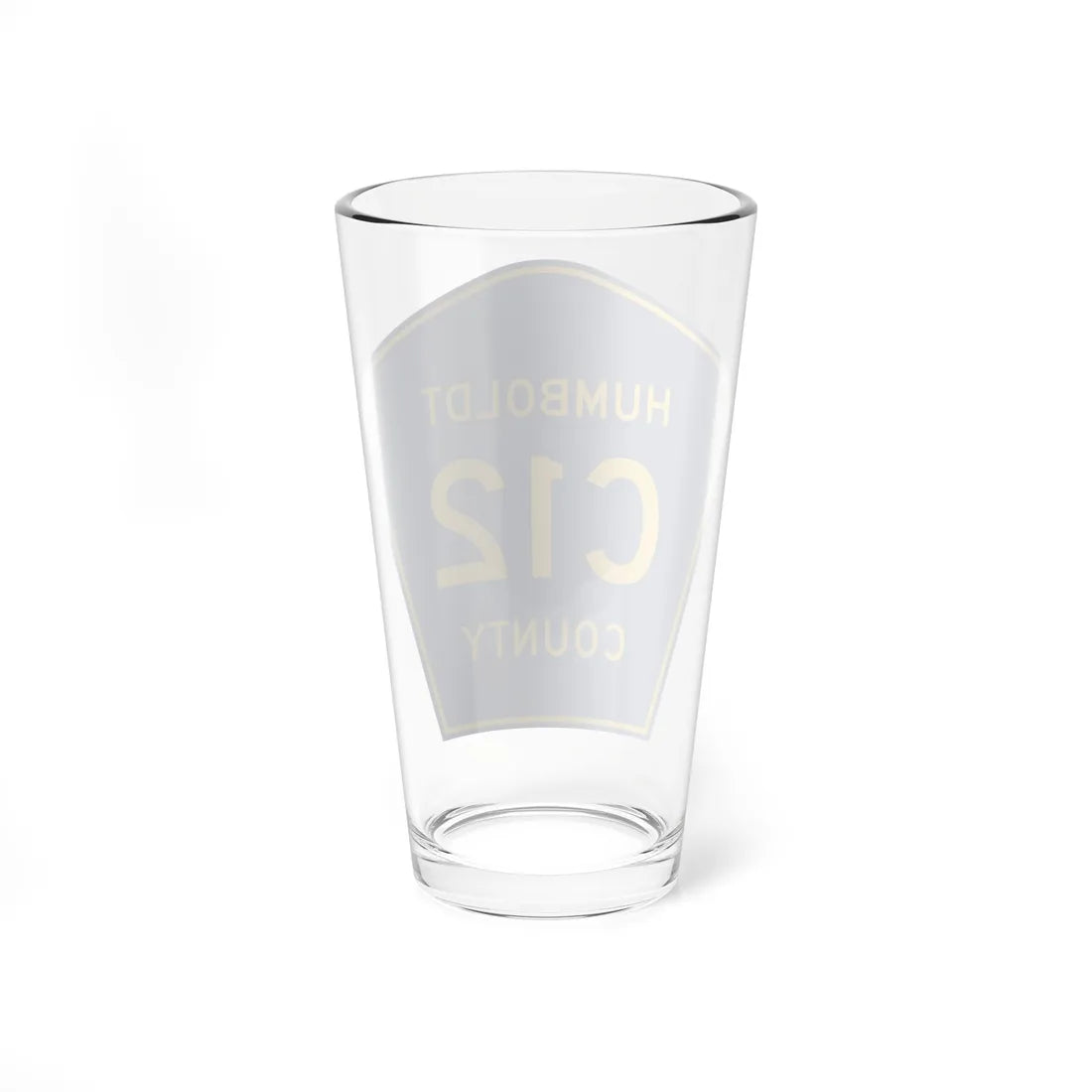 Humboldt County Route C12 IA (Iowa) (Road Sign) Pint Glass 16oz - Go Mug Yourself