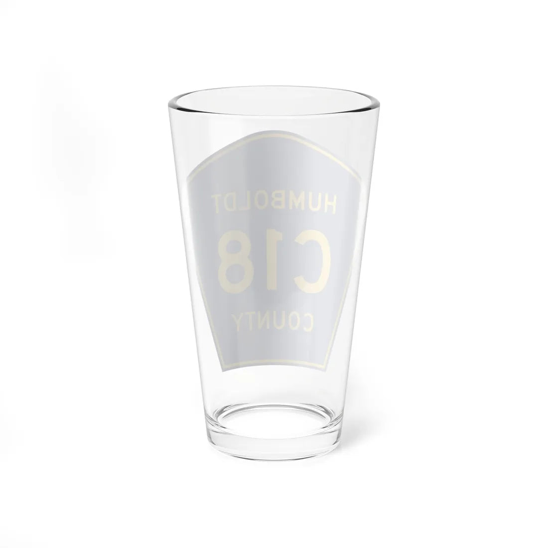 Humboldt County Route C18 IA (Iowa) (Road Sign) Pint Glass 16oz - Go Mug Yourself