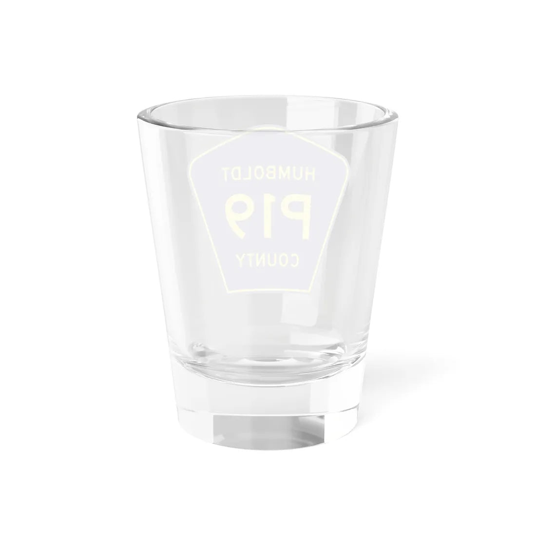 Humboldt County Route P19 IA (Iowa) (Road Sign) Shot Glass 1.5oz - Go Mug Yourself