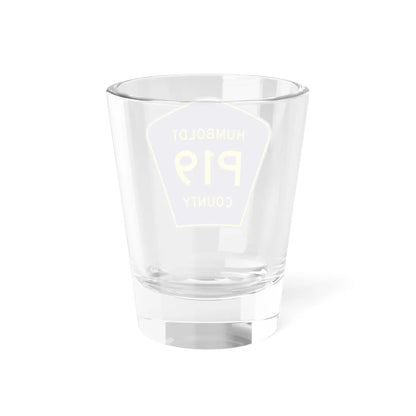 Humboldt County Route P19 IA (Iowa) (Road Sign) Shot Glass 1.5oz - Go Mug Yourself