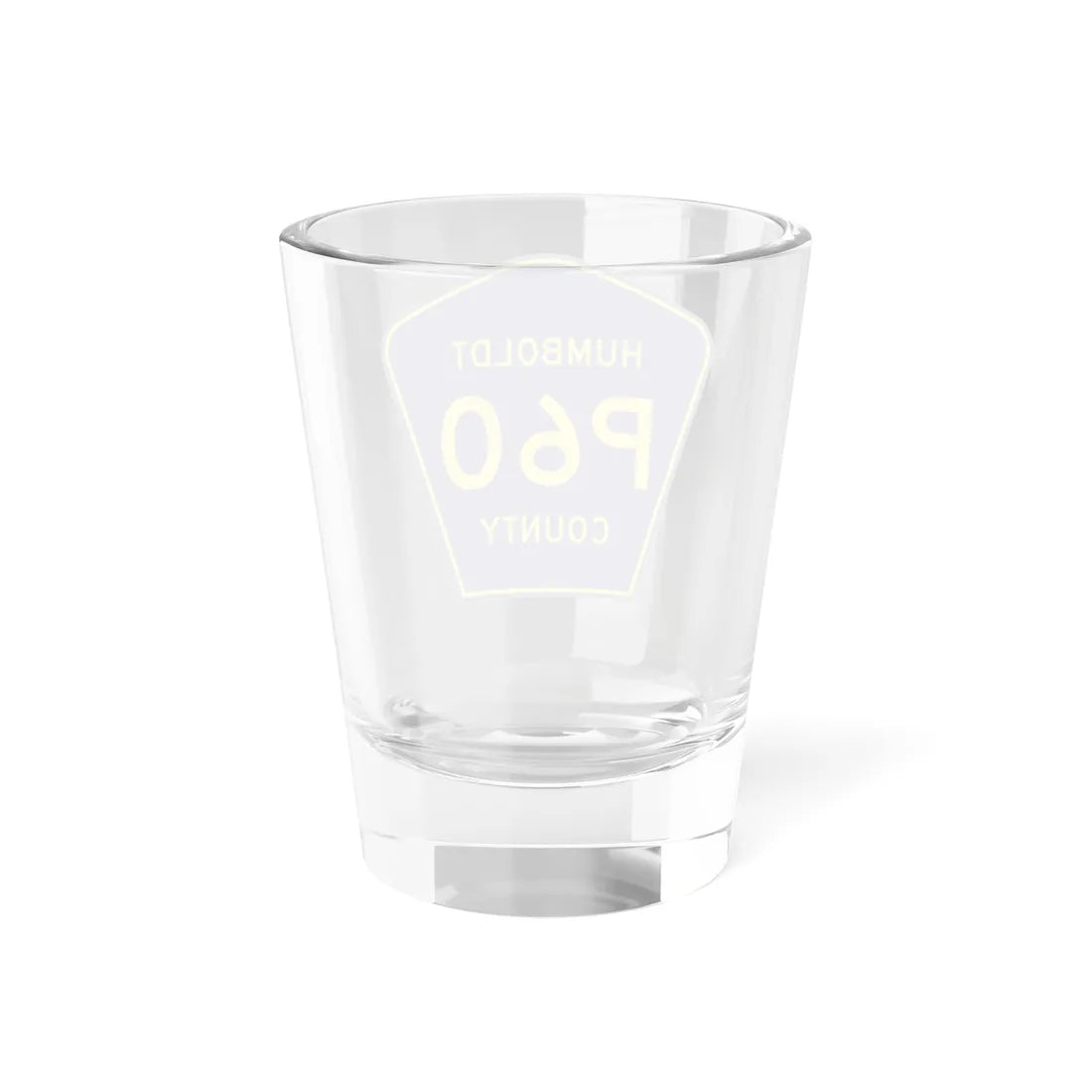 Humboldt County Route P60 IA (Iowa) (Road Sign) Shot Glass 1.5oz - Go Mug Yourself
