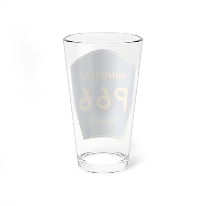 Humboldt County Route P66 IA (Iowa) (Road Sign) Pint Glass 16oz - Go Mug Yourself