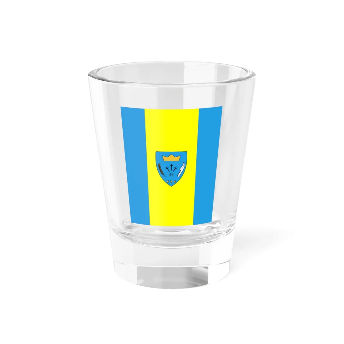 HUN Egyhazasdengeleg Flag (Hungary) Shot Glass 1.5oz 1.5oz - Go Mug Yourself