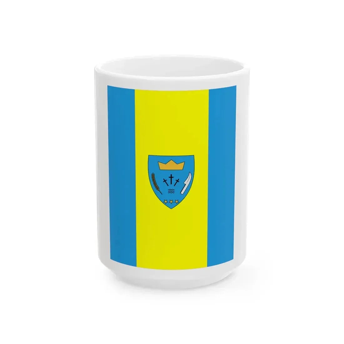 HUN Egyhazasdengeleg Flag (Hungary) White Coffee Mug 15oz - Go Mug Yourself