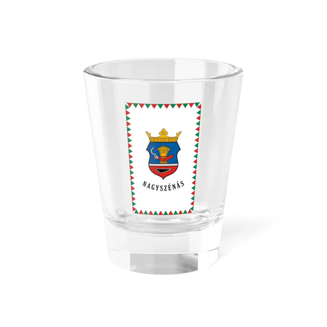 HUN Nagyszenas zaszlo (Hungary) Shot Glass 1.5oz 1.5oz - Go Mug Yourself