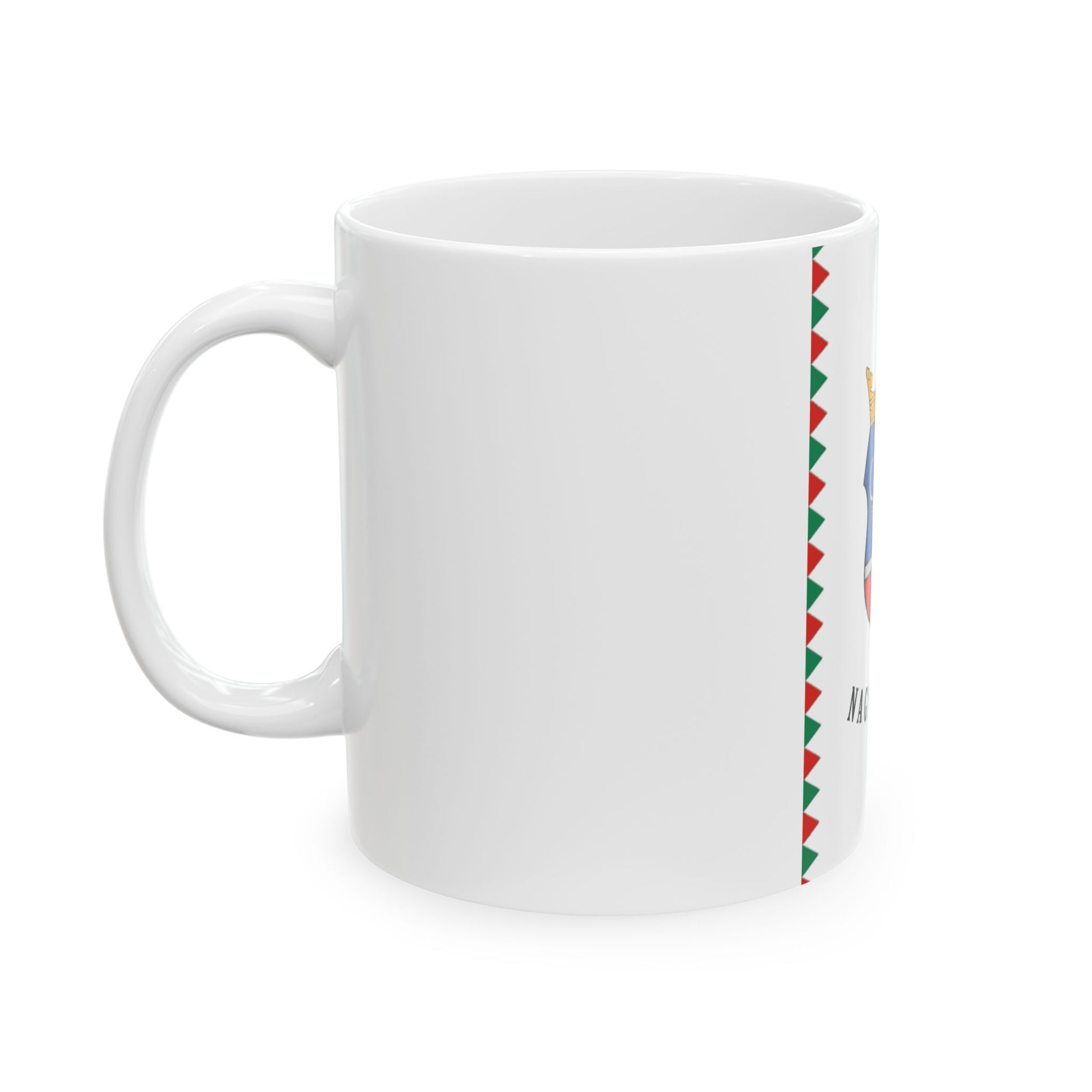 HUN Nagyszenas zaszlo (Hungary) White Coffee Mug-Go Mug Yourself