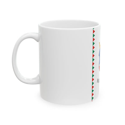 HUN Nagyszenas zaszlo (Hungary) White Coffee Mug-Go Mug Yourself