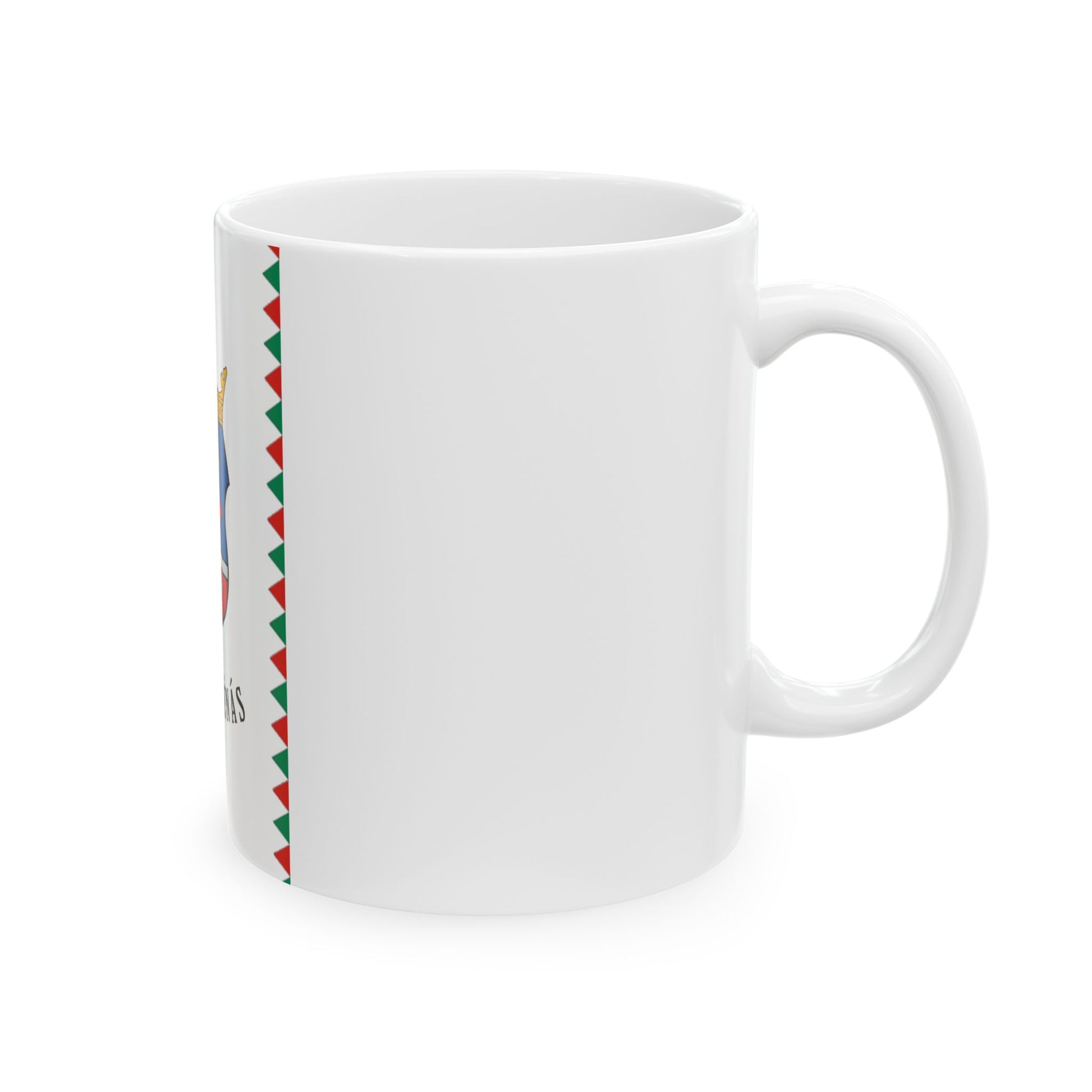 HUN Nagyszenas zaszlo (Hungary) White Coffee Mug-Go Mug Yourself