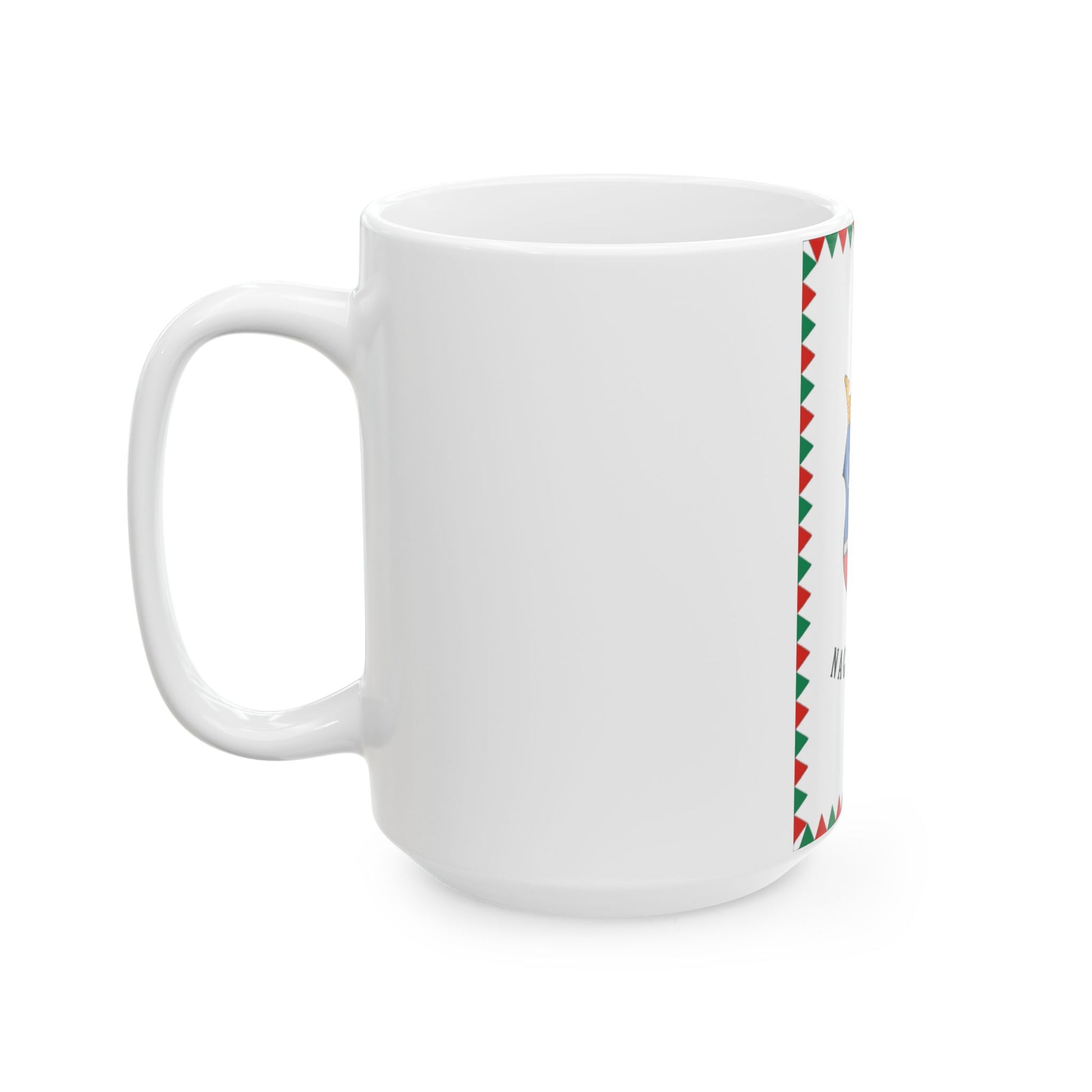 HUN Nagyszenas zaszlo (Hungary) White Coffee Mug-Go Mug Yourself