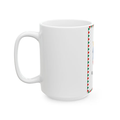 HUN Nagyszenas zaszlo (Hungary) White Coffee Mug-Go Mug Yourself