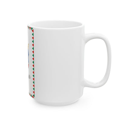 HUN Nagyszenas zaszlo (Hungary) White Coffee Mug-Go Mug Yourself