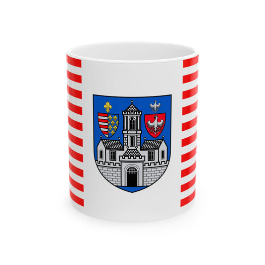 HUN Obuda flag (Hungary) White Coffee Mug-11oz-Go Mug Yourself