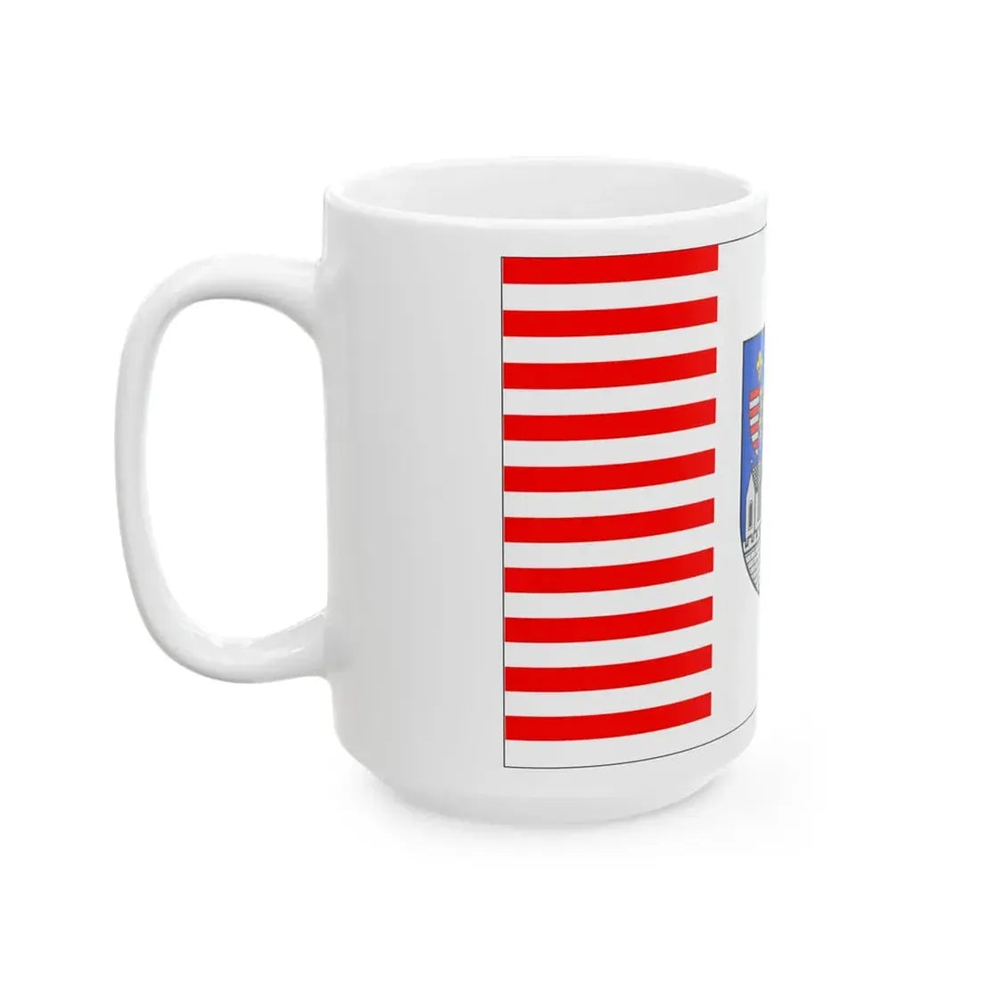 HUN Obuda flag (Hungary) White Coffee Mug - Go Mug Yourself