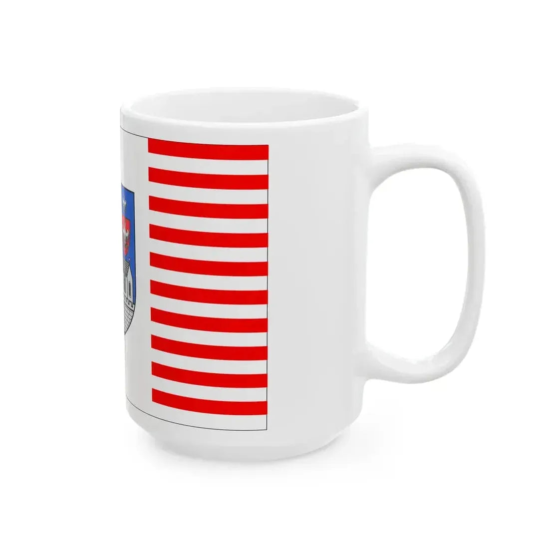 HUN Obuda flag (Hungary) White Coffee Mug - Go Mug Yourself
