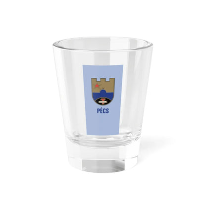 HUN Pecs flag 1974-1989 (Hungary) Shot Glass 1.5oz 1.5oz - Go Mug Yourself
