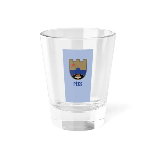 HUN Pecs flag 1974-1989 (Hungary) Shot Glass 1.5oz 1.5oz - Go Mug Yourself