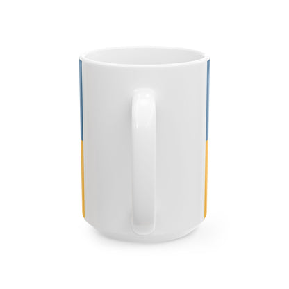 HUN Pecs flag (Hungary) White Coffee Mug-Go Mug Yourself