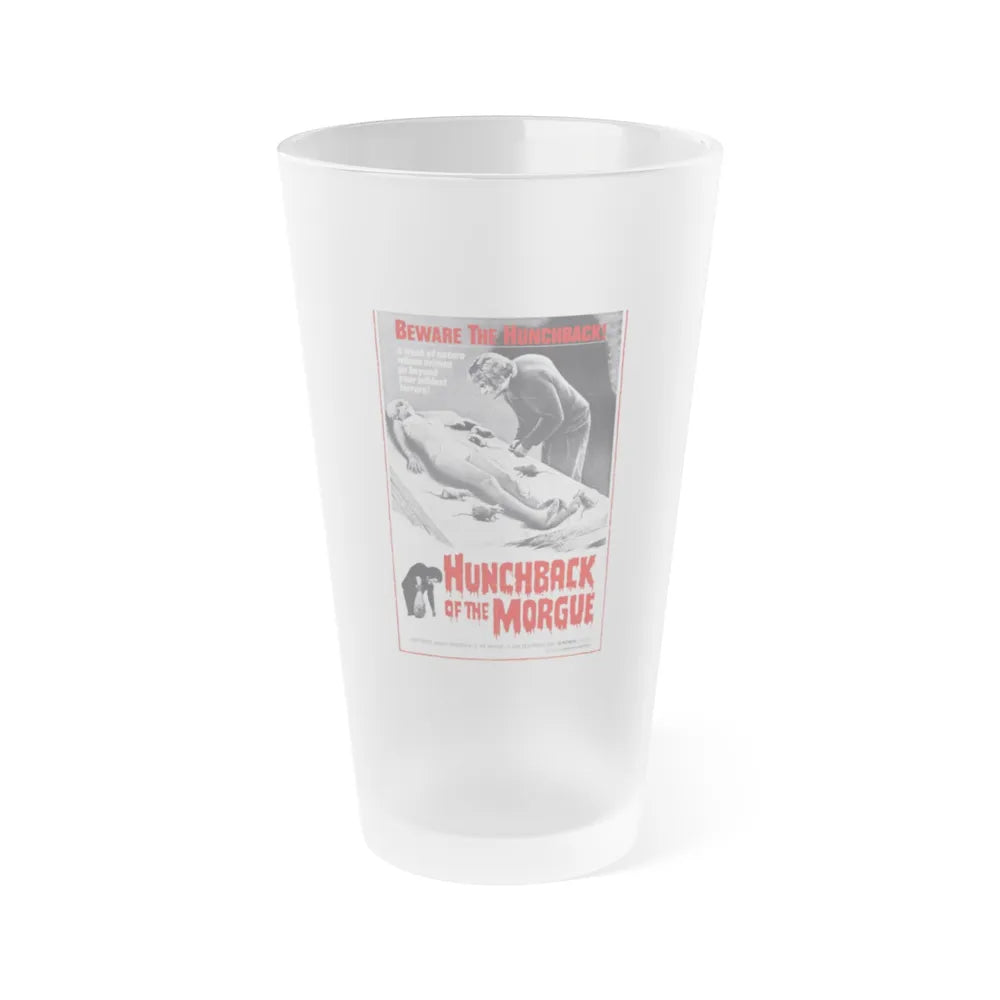 HUNCHBACK OF THE MORGUE 1973 Movie Poster - Frosted Pint Glass 16oz-16oz-Frosted-Go Mug Yourself