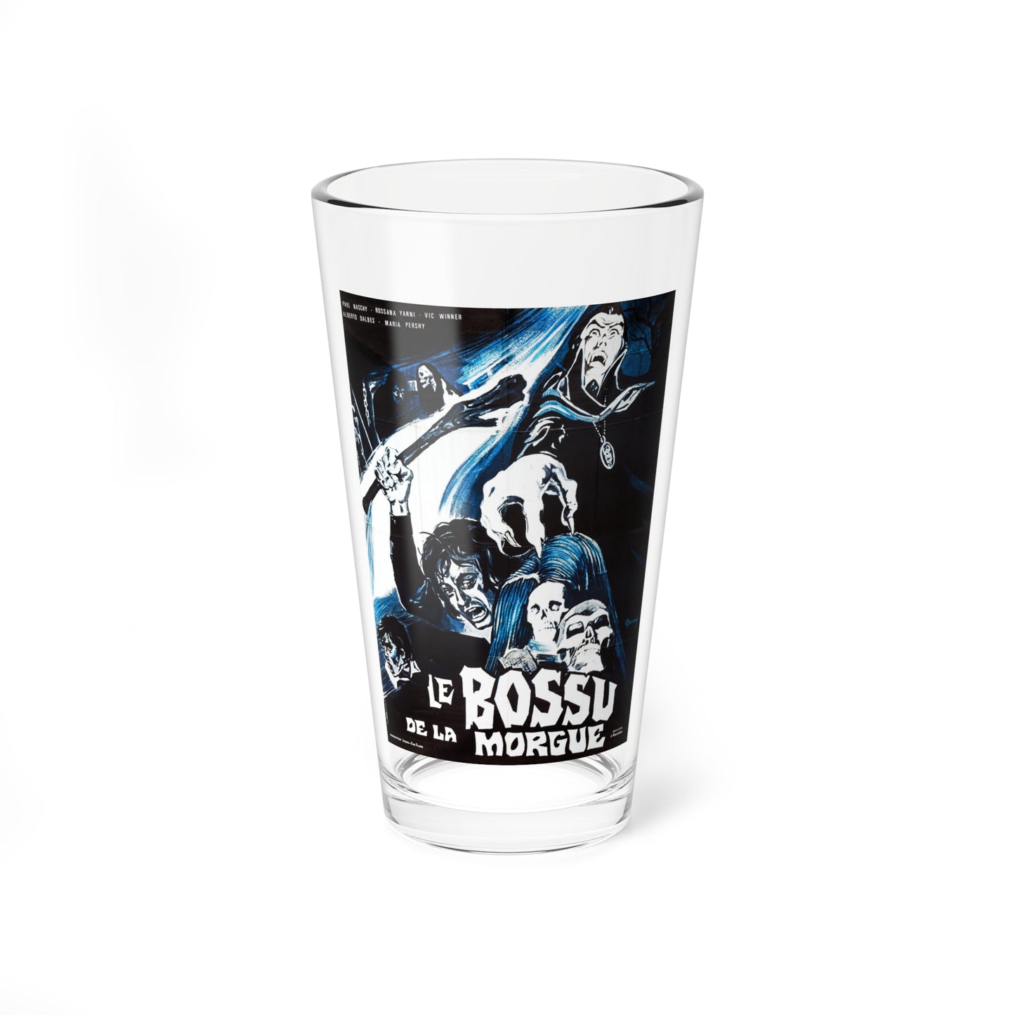 HUNCHBACK OF THE MORGUE (FRENCH) 1973 Movie Poster - Pint Glass 16oz-16oz-Go Mug Yourself