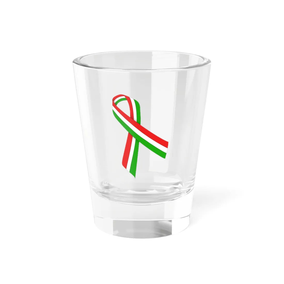 Hungary and Tajikistan ribbon (Tajikistan) Shot Glass 1.5oz 1.5oz - Go Mug Yourself
