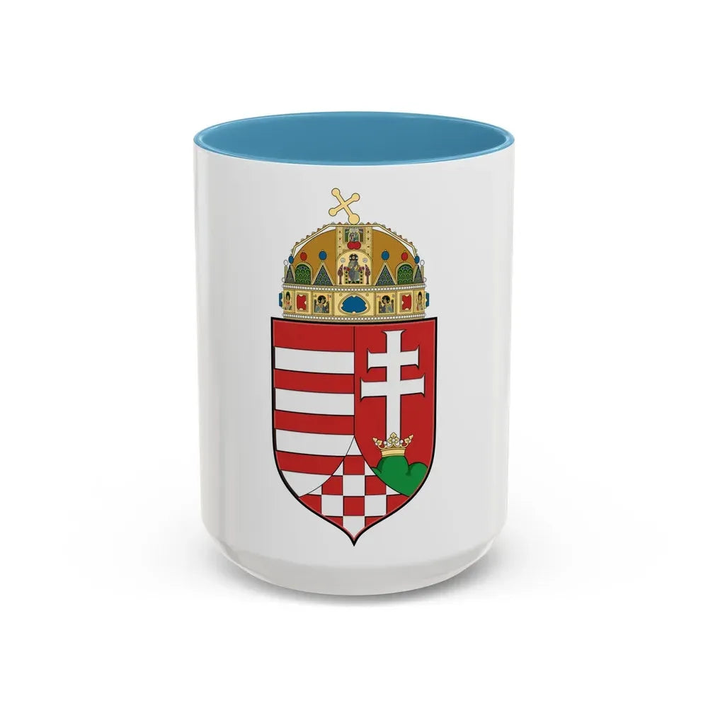 Hungary Country History (1916) - Accent Coffee Mug 15oz Light Blue - Go Mug Yourself