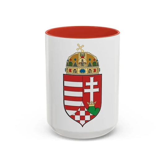 Hungary Country History (1916) - Accent Coffee Mug 15oz Red - Go Mug Yourself