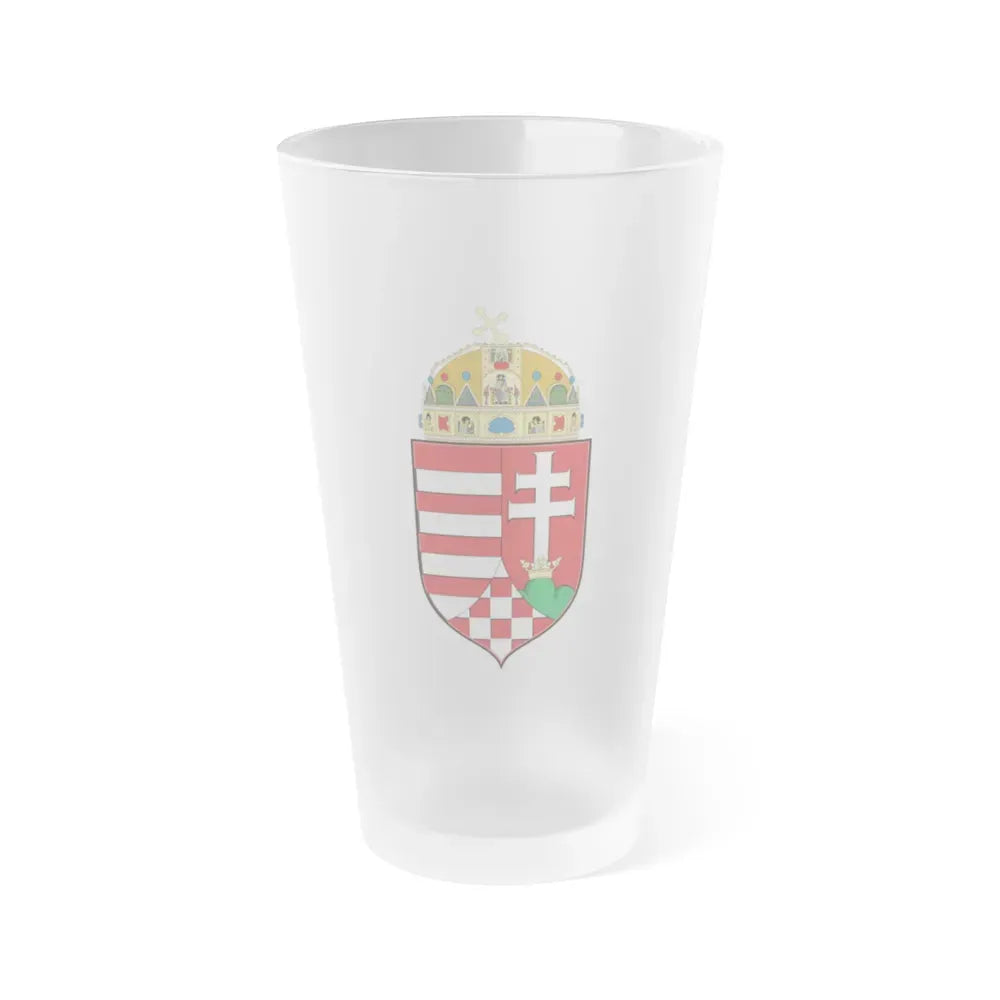 Hungary Country History (1916) - Frosted Pint Glass 16oz 16oz Frosted - Go Mug Yourself