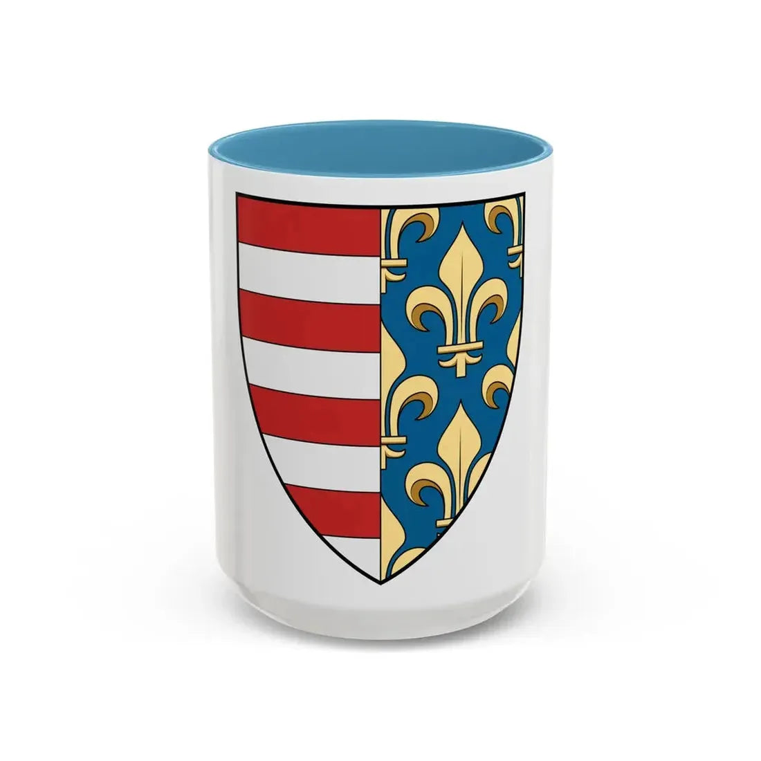 Hungary Country History Charles I (1310-1342) - Accent Coffee Mug 15oz Light Blue - Go Mug Yourself