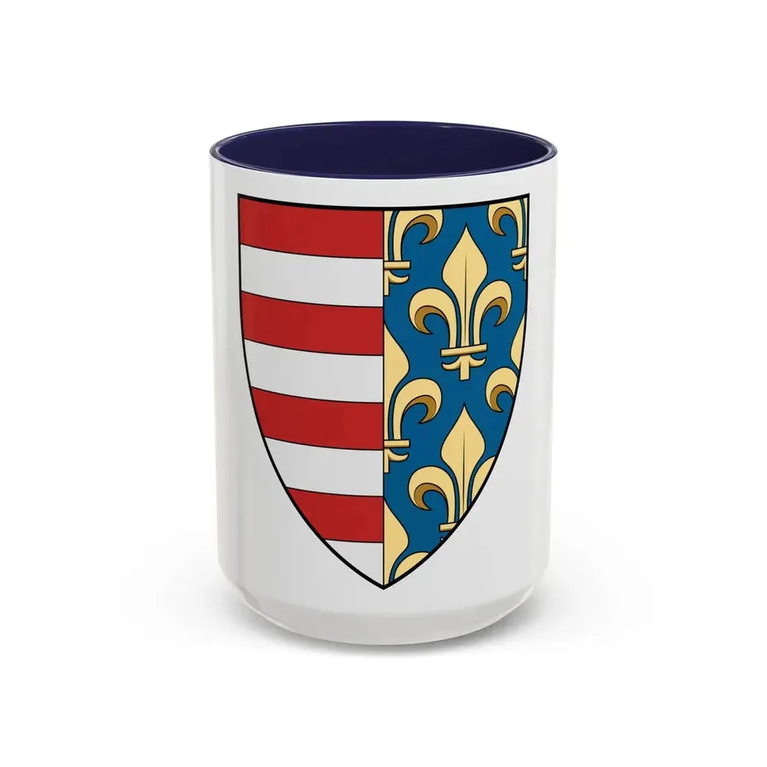 Hungary Country History Charles I (1310-1342) - Accent Coffee Mug 15oz Navy - Go Mug Yourself
