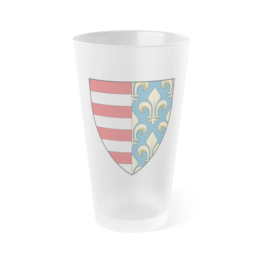 Hungary Country History Charles I (1310-1342) - Frosted Pint Glass 16oz-16oz-Frosted-Go Mug Yourself