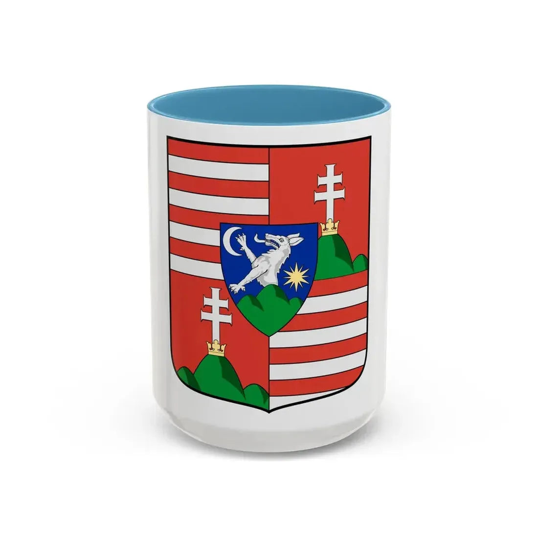 Hungary Country History John I of Hungary (Szapolyai) (1526-1540) - Accent Coffee Mug 15oz Light Blue - Go Mug Yourself