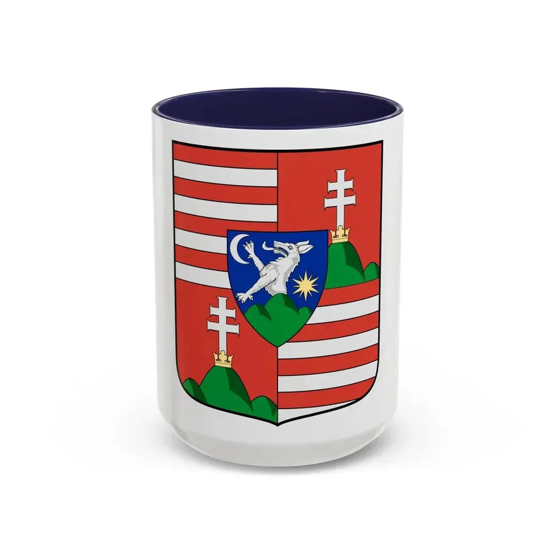 Hungary Country History John I of Hungary (Szapolyai) (1526-1540) - Accent Coffee Mug 15oz Navy - Go Mug Yourself