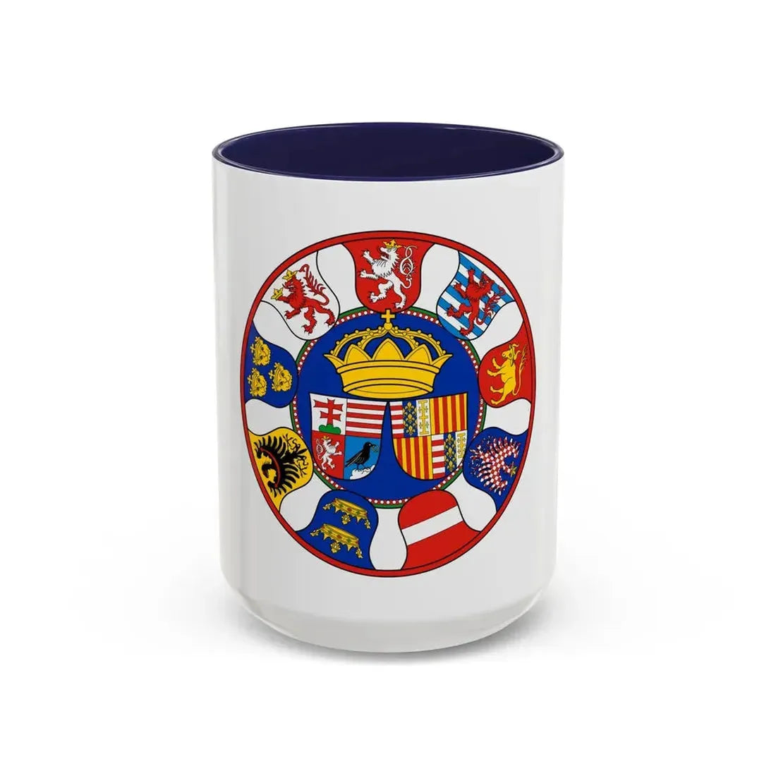 Hungary Country History Mathias Corvinus (1458-1490) - Accent Coffee Mug 15oz Navy - Go Mug Yourself