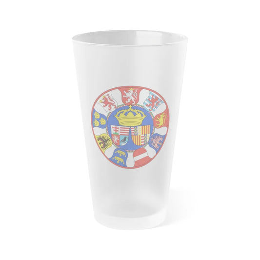 Hungary Country History Mathias Corvinus (1458-1490) - Frosted Pint Glass 16oz-16oz-Frosted-Go Mug Yourself