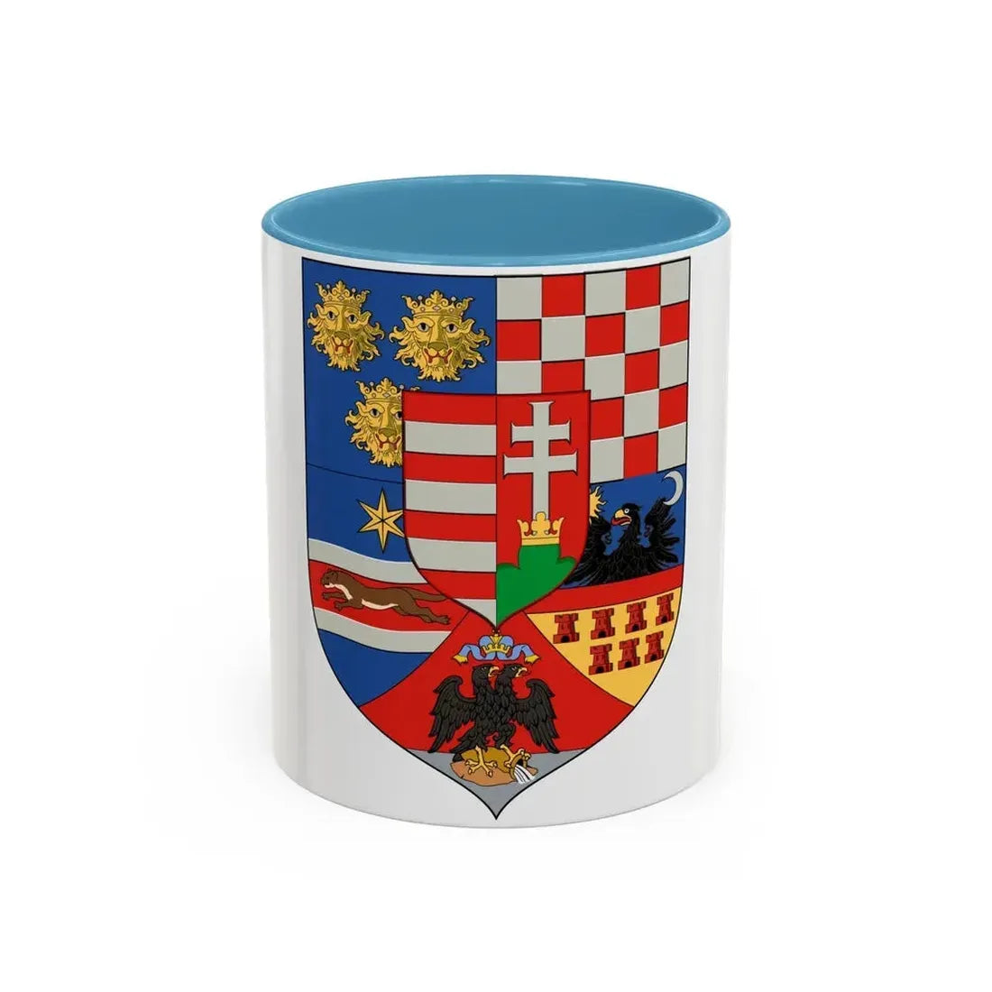 Hungary Country History Mid (1867) - Accent Coffee Mug 11oz Light Blue - Go Mug Yourself