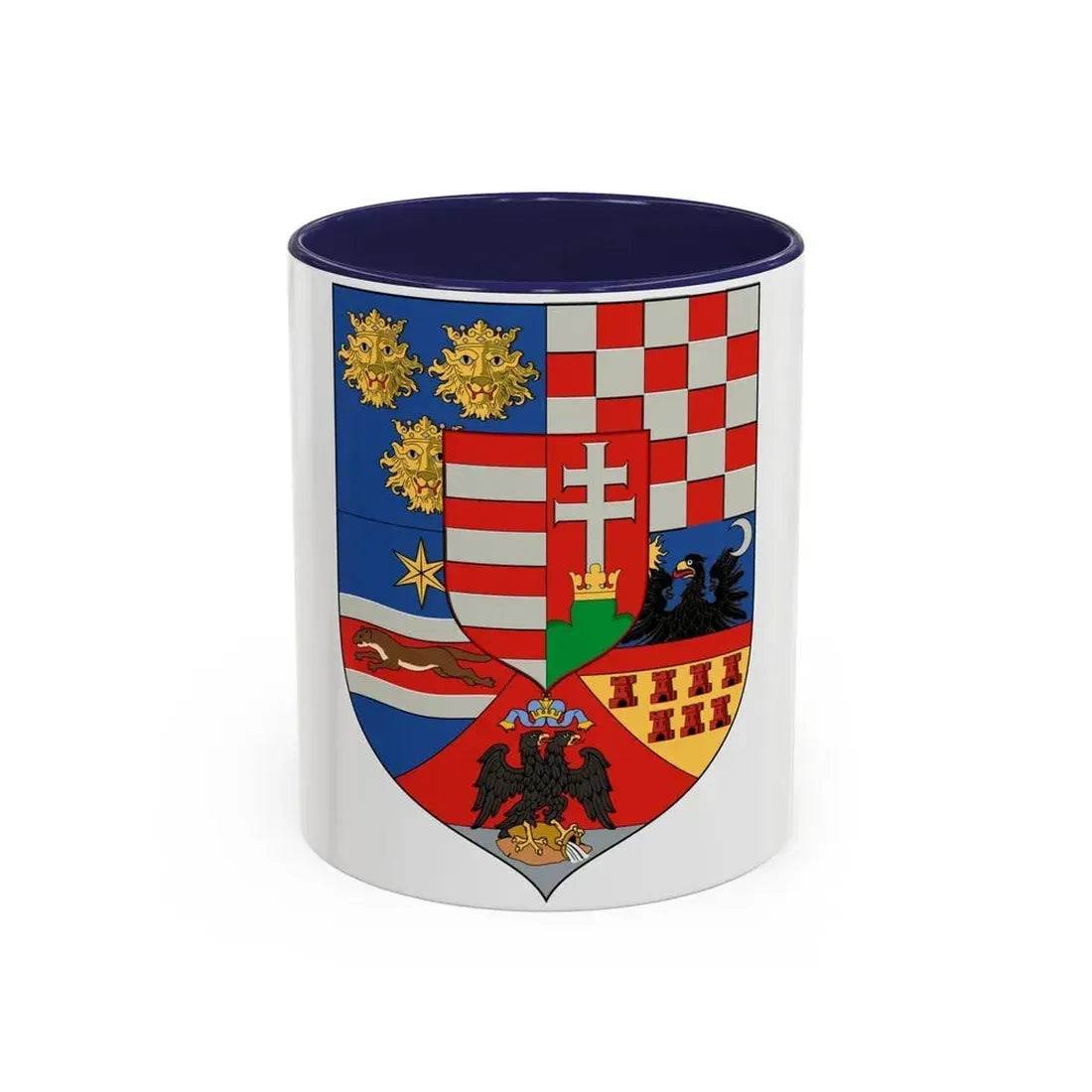 Hungary Country History Mid (1867) - Accent Coffee Mug 11oz Navy - Go Mug Yourself