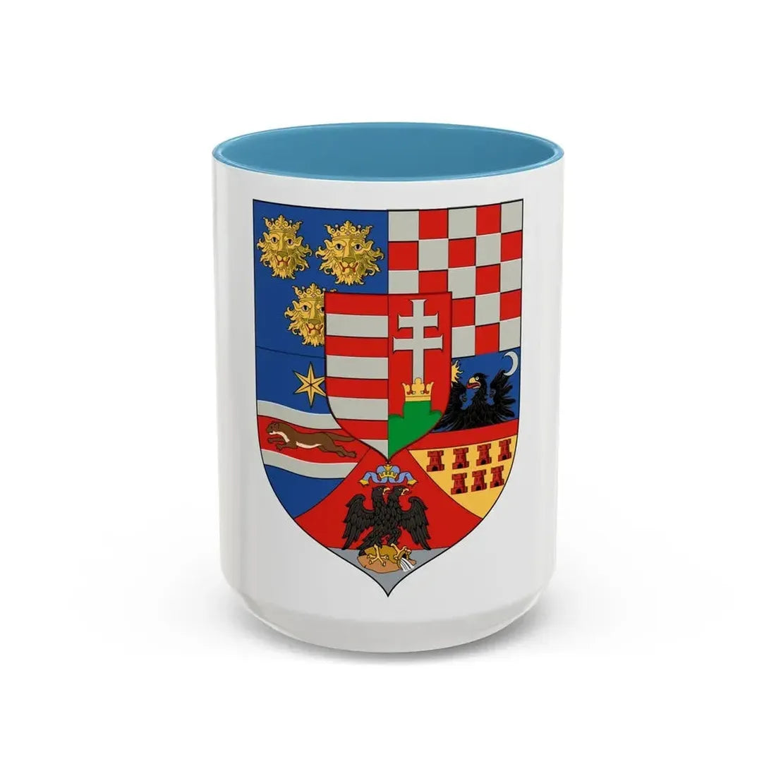 Hungary Country History Mid (1867) - Accent Coffee Mug 15oz Light Blue - Go Mug Yourself