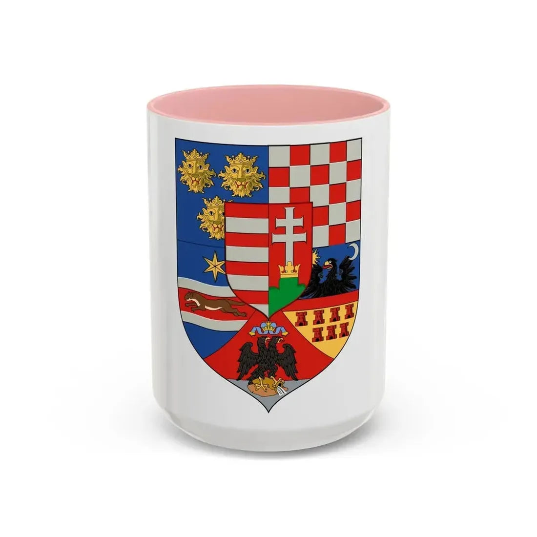 Hungary Country History Mid (1867) - Accent Coffee Mug 15oz Pink - Go Mug Yourself