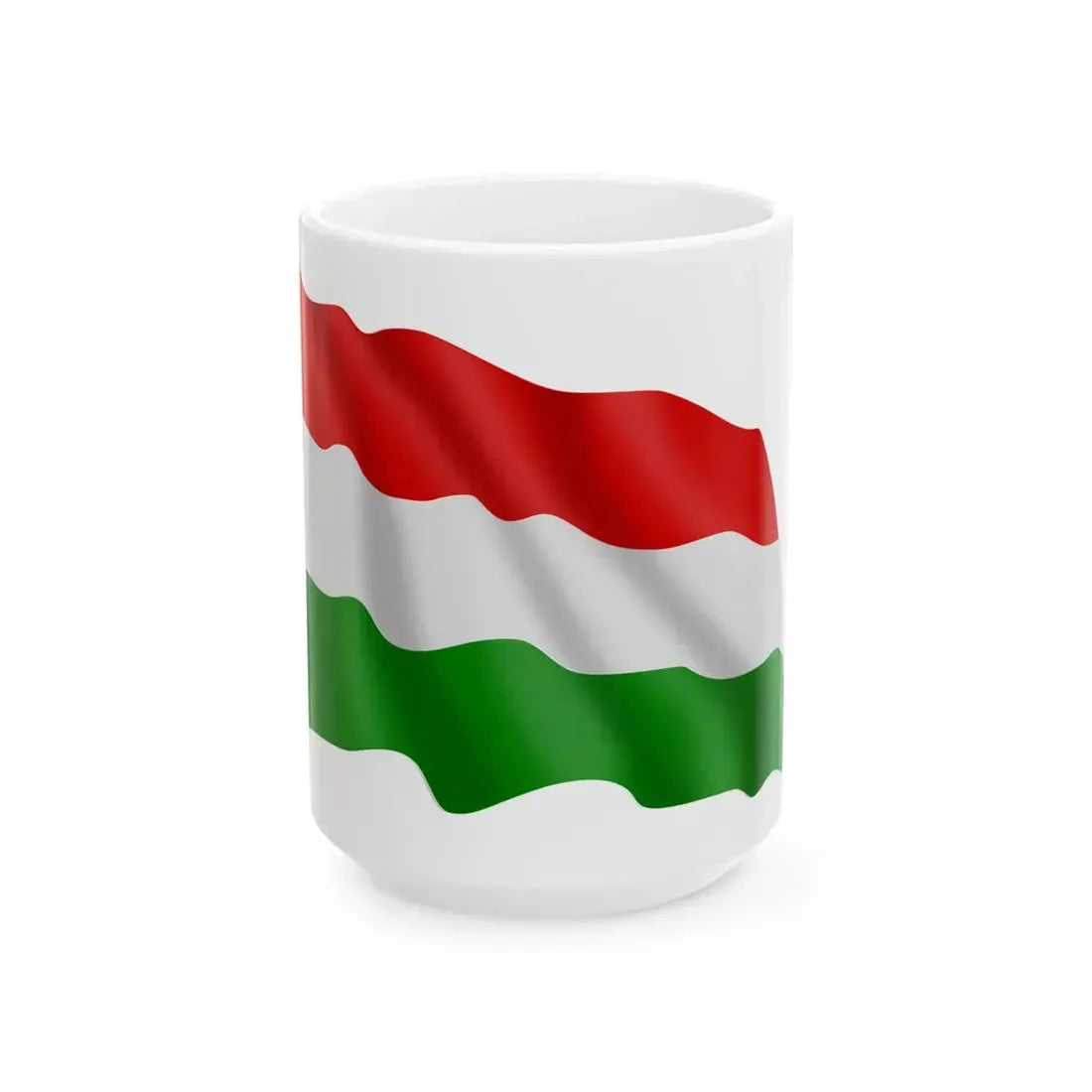 Hungary-flag (Hungary) White Coffee Mug 15oz - Go Mug Yourself