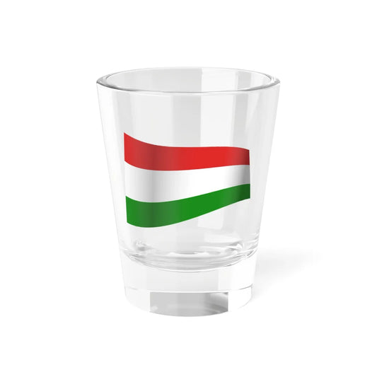 Hungary Flag - iconic waving (Hungary) Shot Glass 1.5oz 1.5oz - Go Mug Yourself