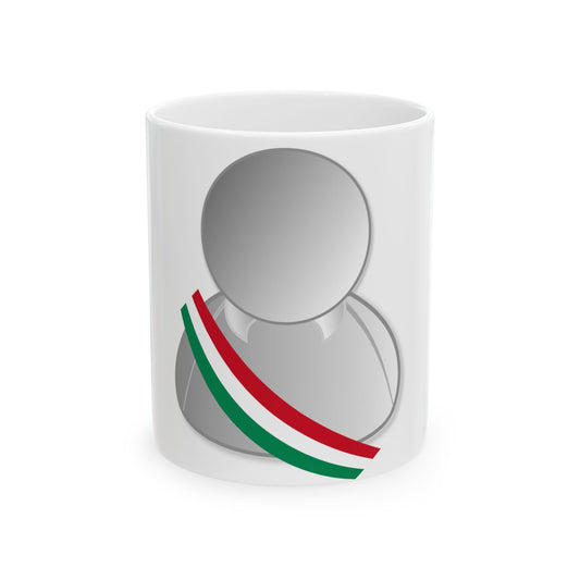 Hungary politic personality icon (Hungary) White Coffee Mug-11oz-Go Mug Yourself