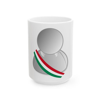 Hungary politic personality icon (Hungary) White Coffee Mug-15oz-Go Mug Yourself