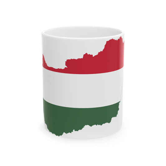 Hungary stub (Hungary) White Coffee Mug-11oz-Go Mug Yourself