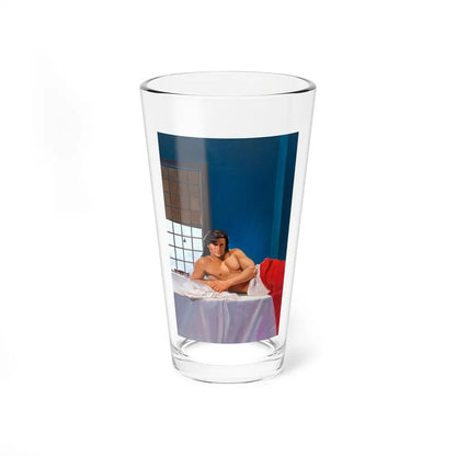 Hunk in Bed, Romance Paperback Cover - Pint Glass 16oz-16oz-Go Mug Yourself