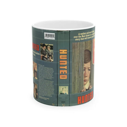 HUNTED NAZIPLOITATION (VHS COVER) - White Coffee Mug 11oz - Go Mug Yourself