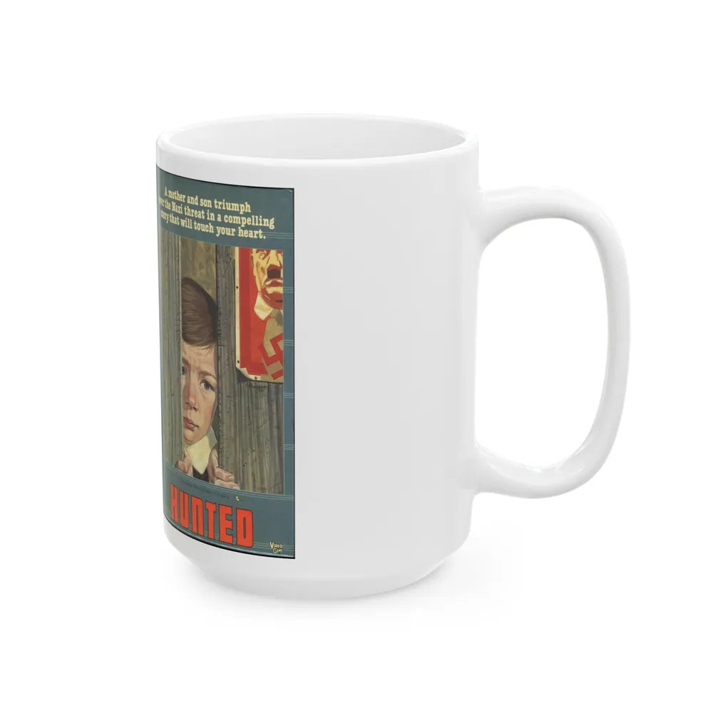 HUNTED NAZIPLOITATION (VHS COVER) - White Coffee Mug-Go Mug Yourself