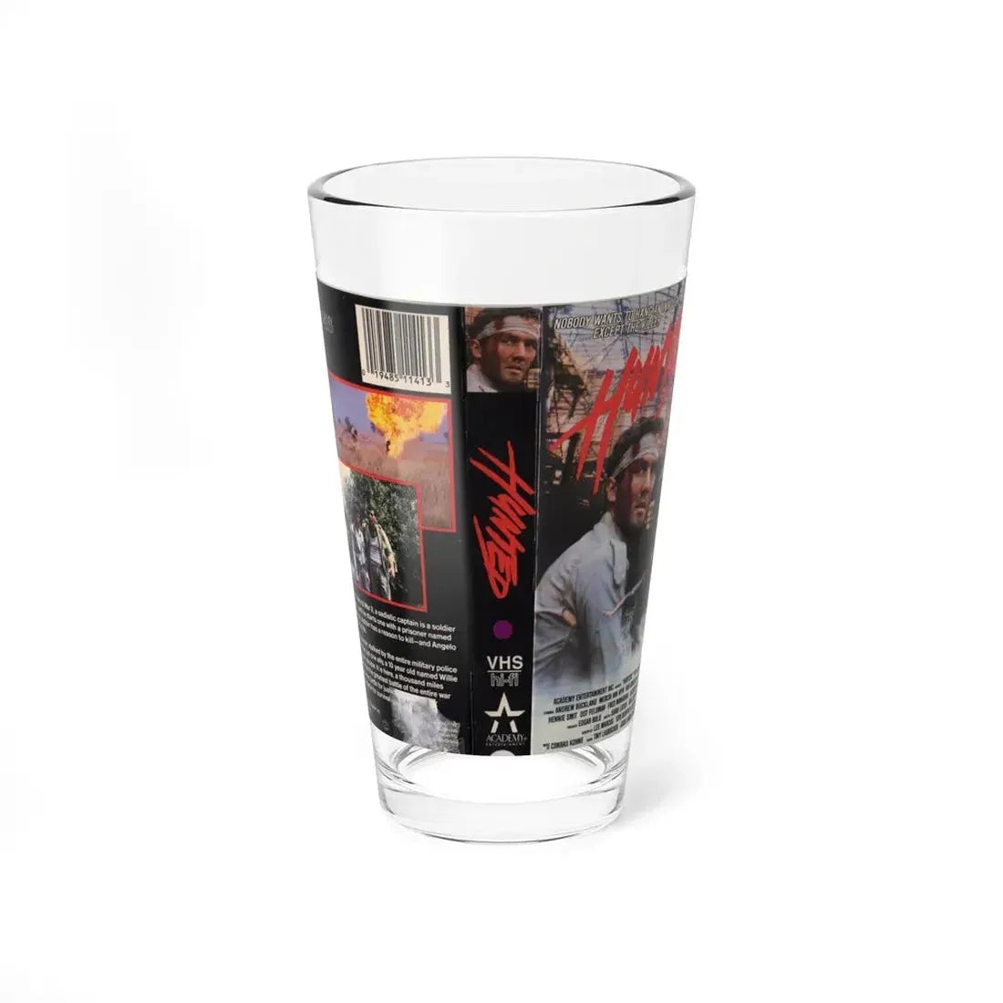 HUNTED (VHS COVER) Pint Glass 16oz 16oz - Go Mug Yourself