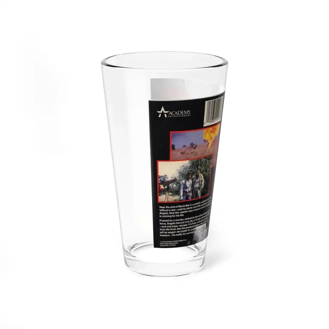 HUNTED (VHS COVER) Pint Glass 16oz - Go Mug Yourself